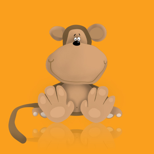 Cheerful monkey